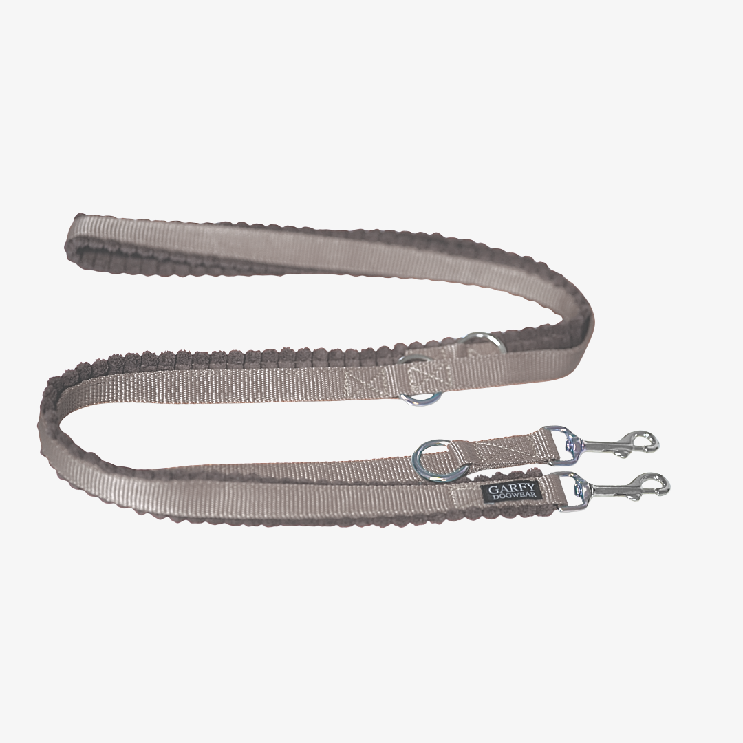 Cord Hundeleine Greige