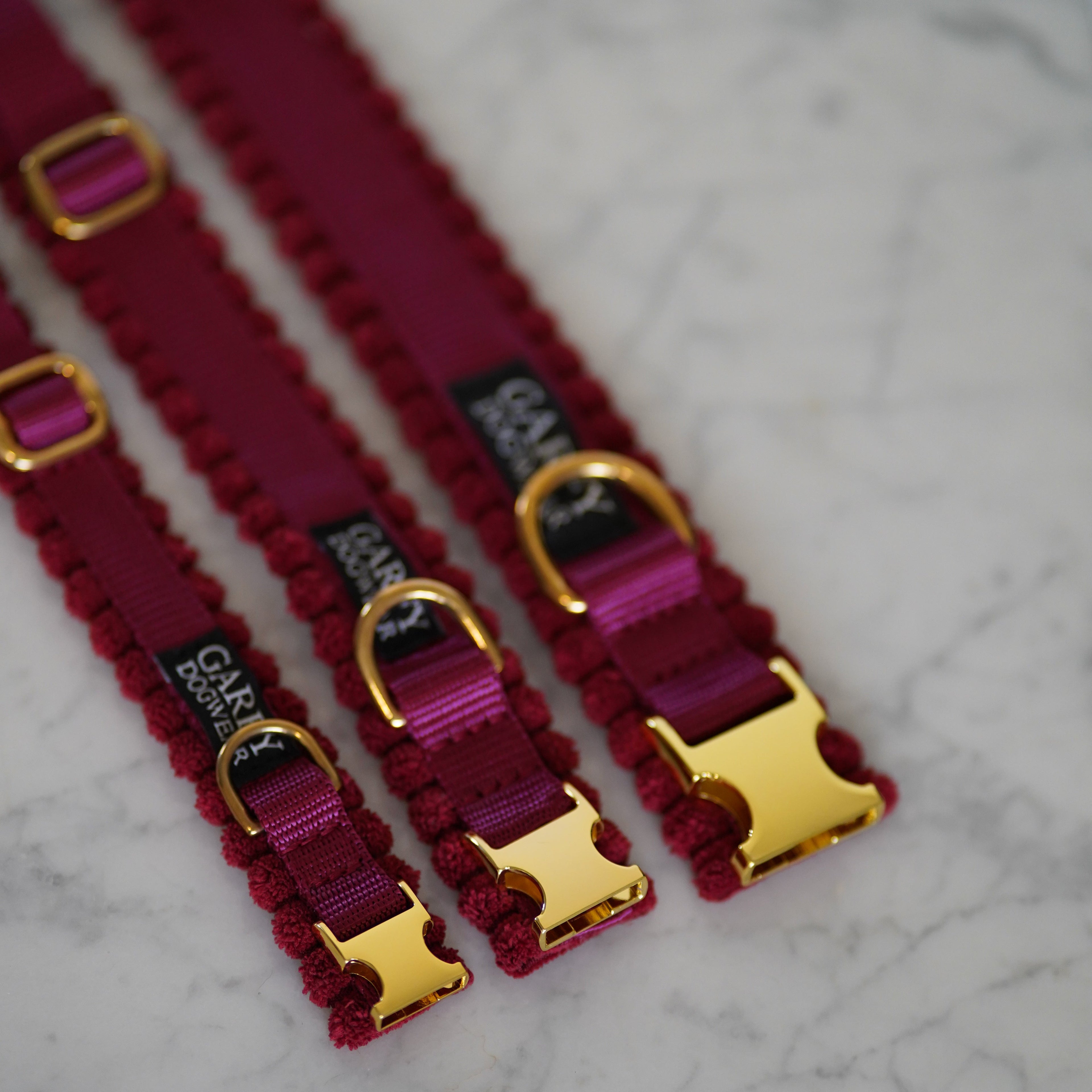 Cord Hundehalsband Merlot