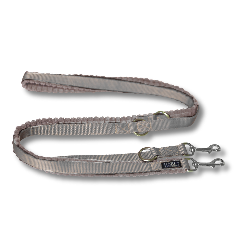 Cord Hundeleine Greige