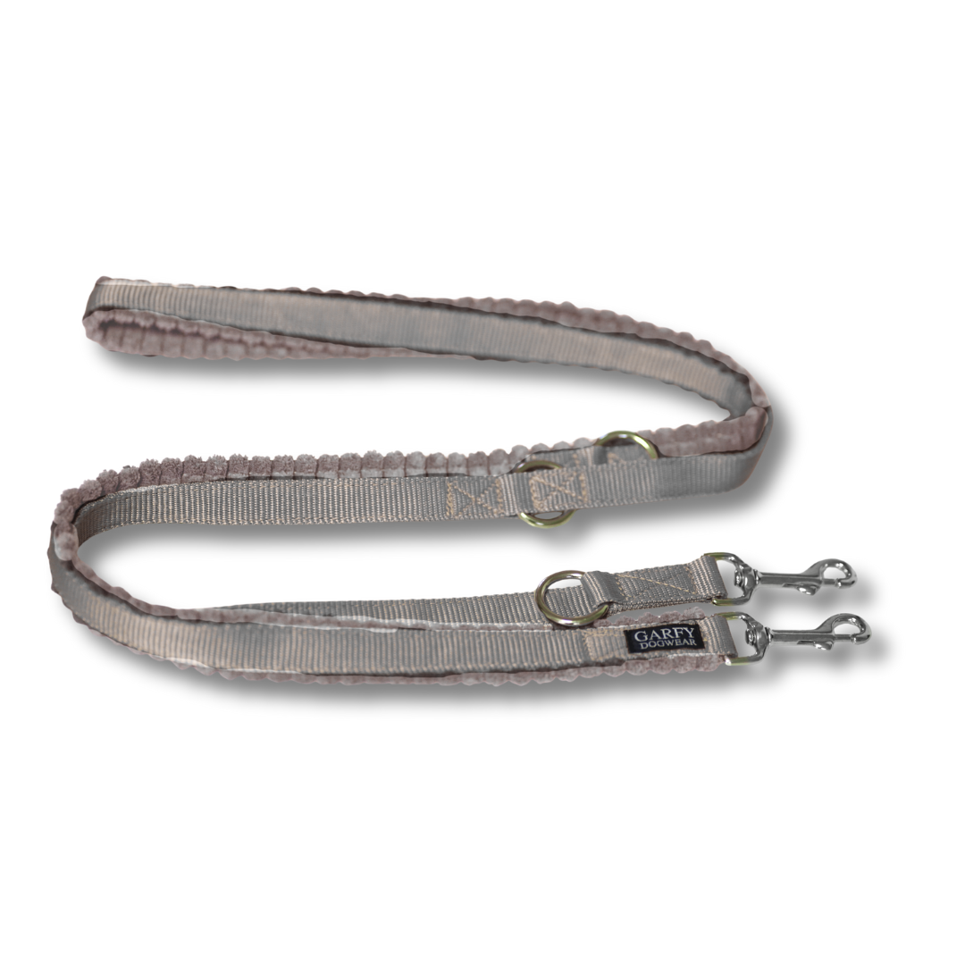 Cord Hundeleine Greige