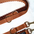 Cord Hundeleine Cognac