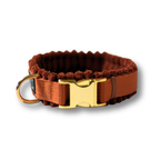 Cord Hundehalsband Cognac