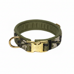 Garfy Dogwear Halsband mit olivem Outdoorstoff